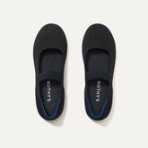 The Kids Mary Jane in Black shown from the top.