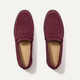 The Penny Loafer in ReVelvet™ Syrah shown from the top.