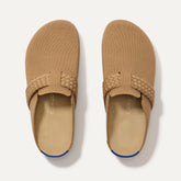 The Braid Clog in Butternut shown from the top.