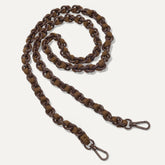The Crossbody Strap in Espresso Chain-Knit.
