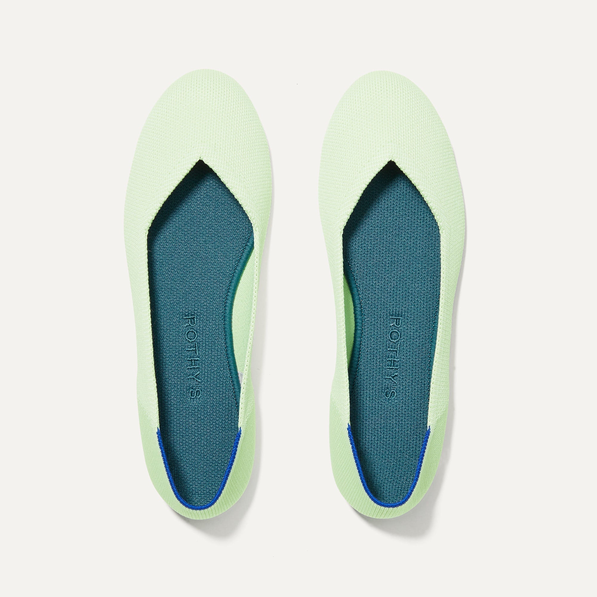 The Flat in Sour Apple shown from the top. 