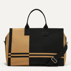 PLP |The Weekender in Camel and Black shown from the front.