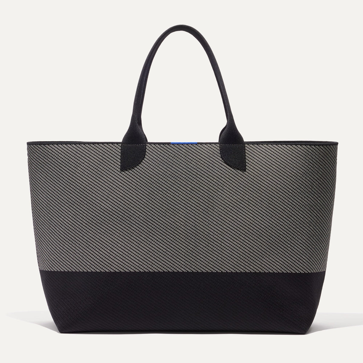 PLP |The Lightweight Mega Tote in Grey Mist Twill, shown from the from the front.