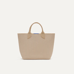 PLP |The Lightweight Petite Tote in Brown Sugar, shown from the front.
