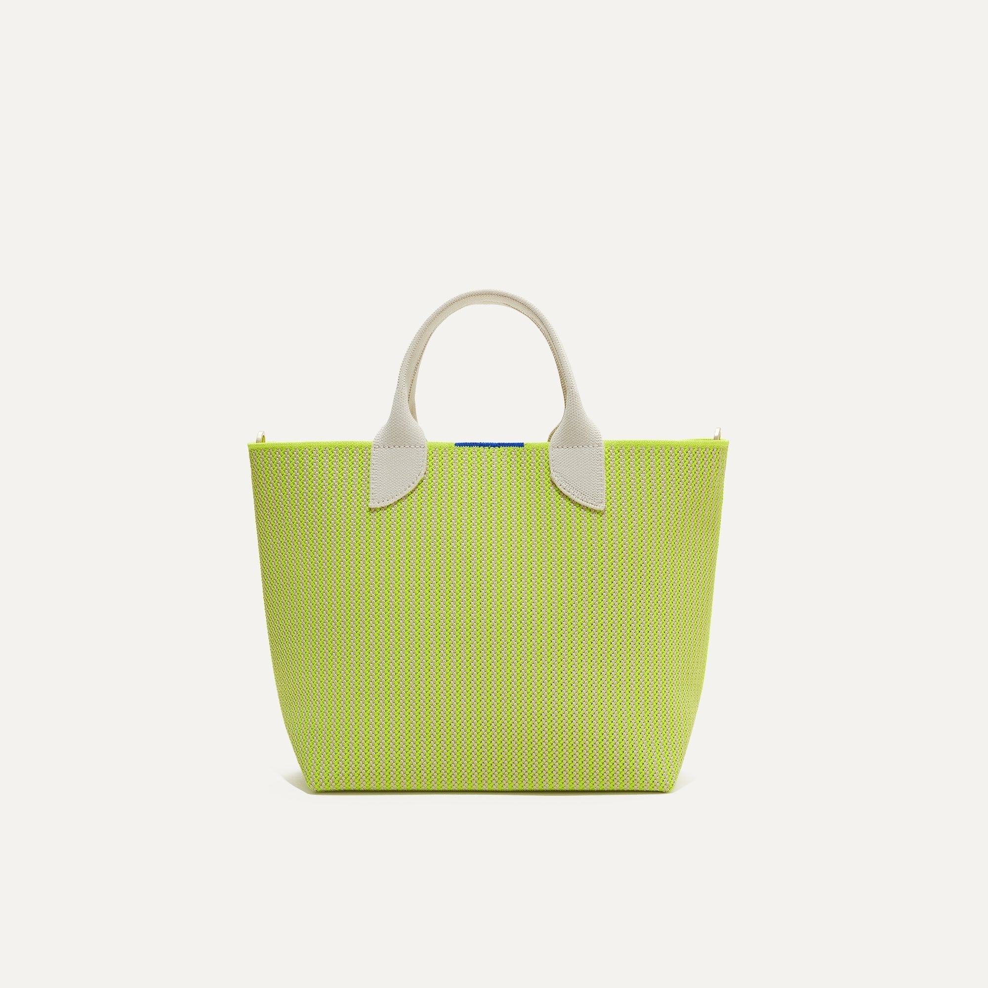 PLP |The Lightweight Petite Tote in Chartreuse, shown from the front.