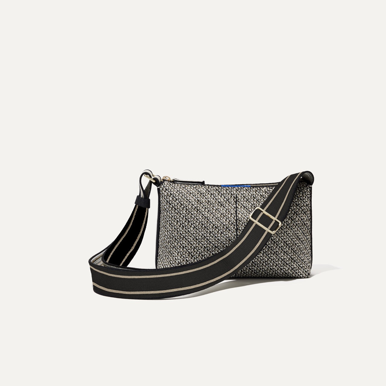 PLP |The Casual Crossbody in Starlight Tweed, shown from the front.