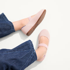 hover | Model wearing The Kids Mary Jane in Ballerina.