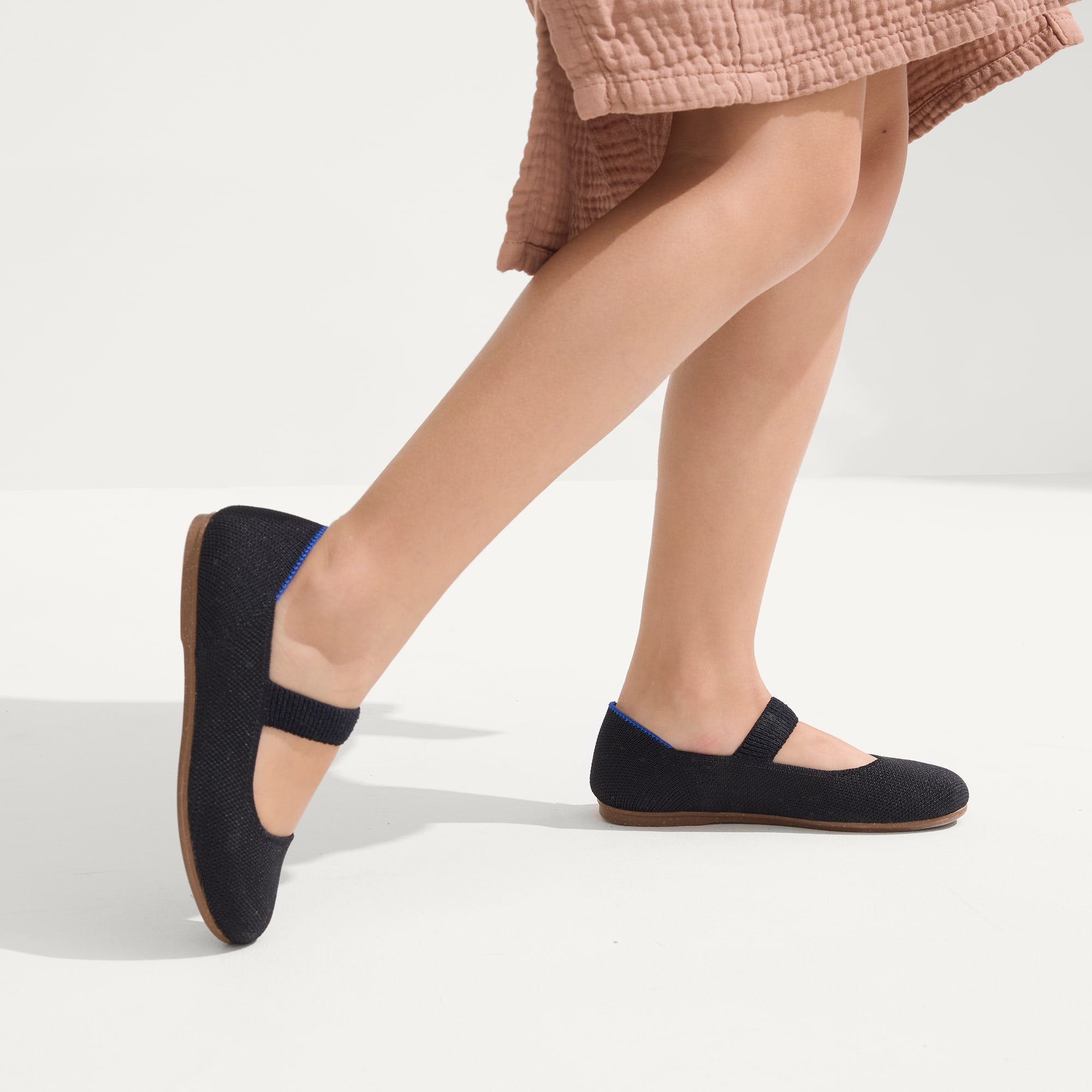hover | Model wearing The Kids Mary Jane in Black.