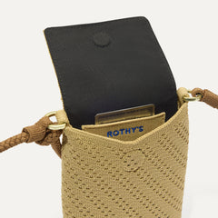 Close up of The Phone Crossbody interior slip pocket.