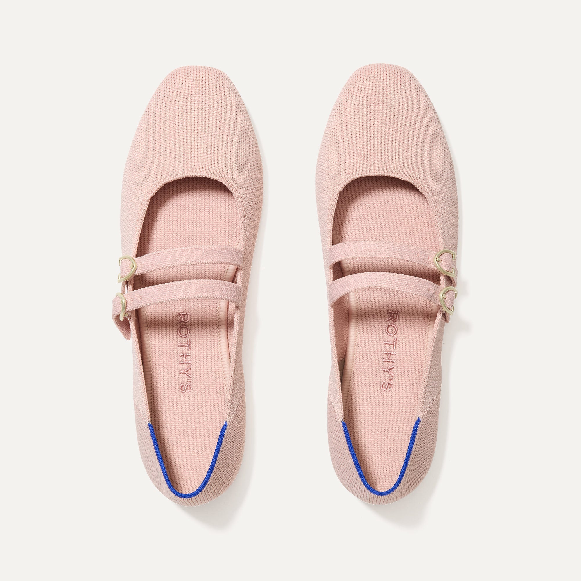 The Double Buckle Mary Jane in Ballerina shown from the top.