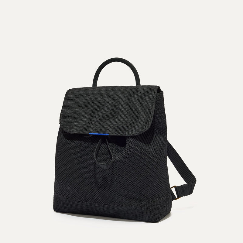 PLP |The Cinch Back Pack in Black shown from the front.