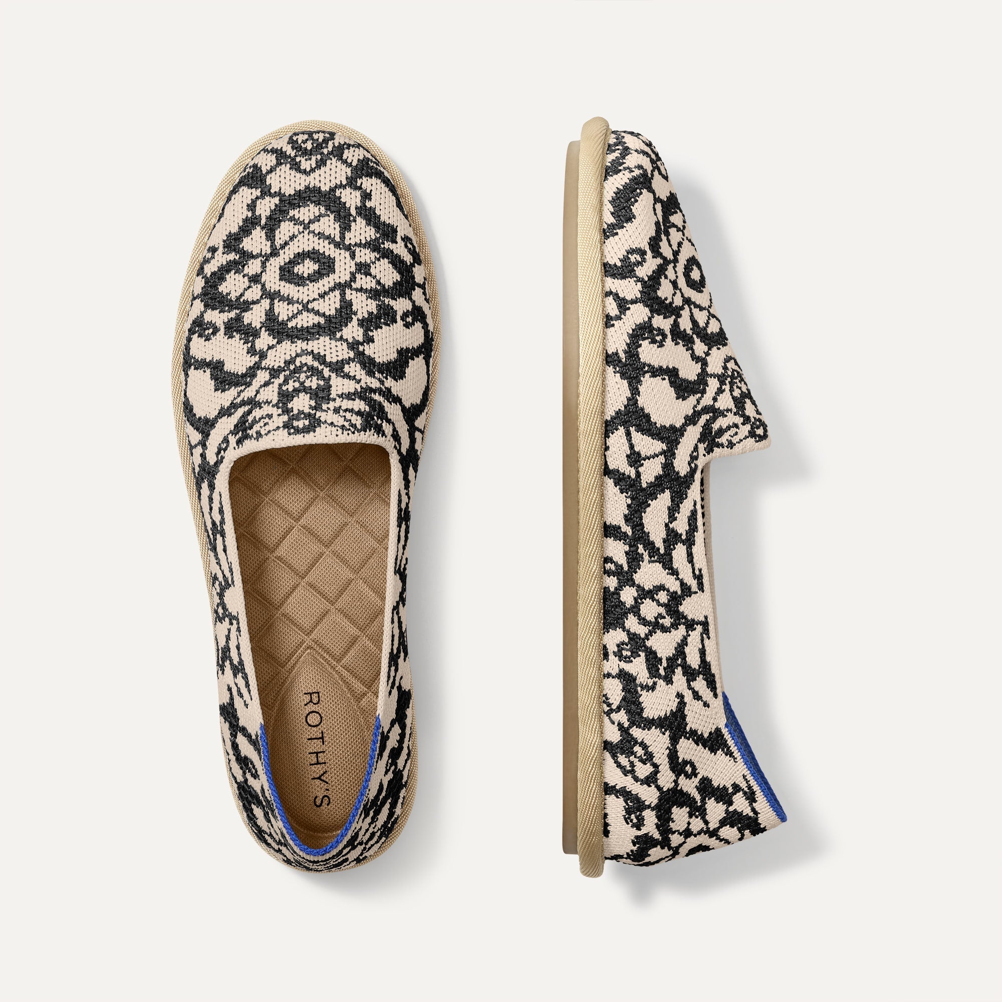 The Cruiser Loafer in Espresso Bloom shown from the top. 