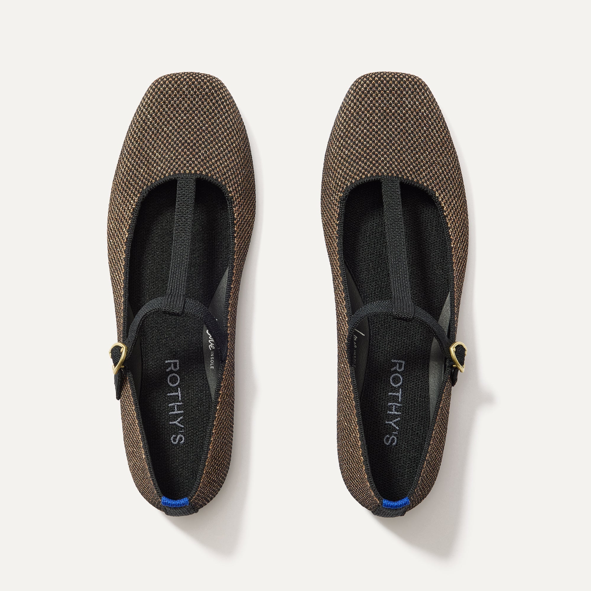 The T-Strap Mary Jane in Bronzite shown from the top.