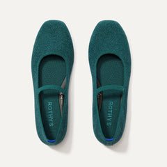 The Max Square Mary Jane in ReVelvet™ Everglade shown from the top.
