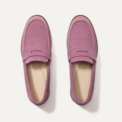 The Penny Loafer in ReVelvet™ Lilac shown from the top.