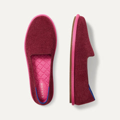 The Cruiser Loafer in ReVelvet™ Cabernet shown from the top. 