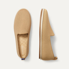 The Men's Cruiser Loafer in Husk shown from the top. 